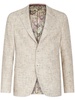 single-breasted curly blazer