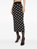 Dolce & Gabbana DG Logo Jacquard Midi Pencil Skirt