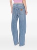 twisted straight-leg jeans