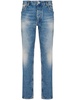 Straight mid-rise jeans