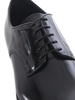 Black brushed leather Derby shoes