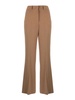 Wide leg cady trousers