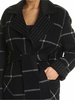 Double face coat in black and gray