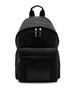 Logo-debossed zipped backpack