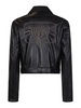 Faux leather biker jacket