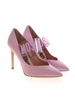 Branded strap pumps in pink