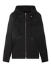 Black Cotton Casual Jacket