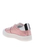 Sneakers in pink matelasse fabric