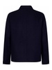 Burnham Workwear-Style Navy Blue Wool Jacket