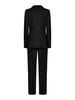 Black Wool Gabardine Suit