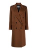 Double-breasted wool coat