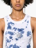 Tie Dye Splash Embroidery Tank Top