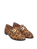 Brandi moccasins in spotted print suede