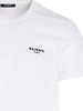 Balmain Cotton T-Shirt With Black Front Logo Print