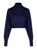 'ULULATO' BLUE VIRGIN WOOL TURTLENECK SWEATER