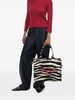 The Large Zebra Canvas  Tote