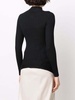 Maglia Dolcevita In Cashmere A Coste - Nero / M