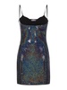 Iridescent mini dress