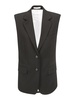 Vest with peaked lapels