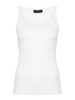 Ribbed cotton sleeveless top