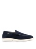 Suede lace-ups with rubber sole