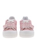 Sneakers in pink matelasse fabric