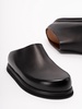 accom leather sabot shoes