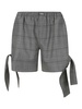 Short trousers in gray check