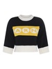 Black Virgin Wool Logo Sweater