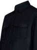 Midnight Blue Wool Blend Overshirt