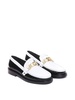 Moschino college two-tone loafers