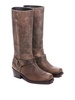 Taupe krizia boots lateral zip