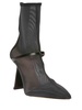 Pointed mesh ankle boot