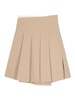 Pleated midi wrap skirt