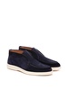 Santoni Blue Lace-Up Shoes