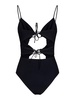 Black one-piece swimsuit