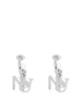 Logo pearl earrings