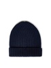 Blue Fishermans Rib- Cashmere beanies