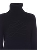 KL Soutache turtleneck in black