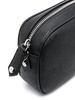 Orb-plaque faux leather bag