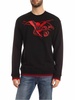 Fire Swallow sweatshirt in black