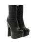 Elevated ankle boots in black