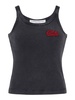 Logo Ribbed Cotton Tank Top