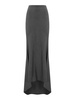 Long Asymmetric Skirt In Wool Blend