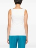 Ribbed cotton sleeveless top