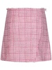 Pink Tweed Mini Skirt