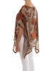 Sharm El Sheikh patterned silk kaftan