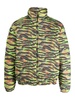 Printed quilted down jacket