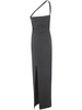 Ella long pencil dress with diagonal strap