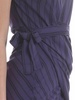 Vian dress with blue and black stripes